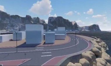 مكتب الأشغال يُطلق تصويرًا لمجسم ثلاثي الأبعاد لمشروع توسعة شارع المكلا "من قصر السلطان الى معهد باشريف"