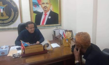 رئيس تنفيذية انتقالي لحج يلتقي رئيس المجلس العسكري للمنقطعين بالمحافظة