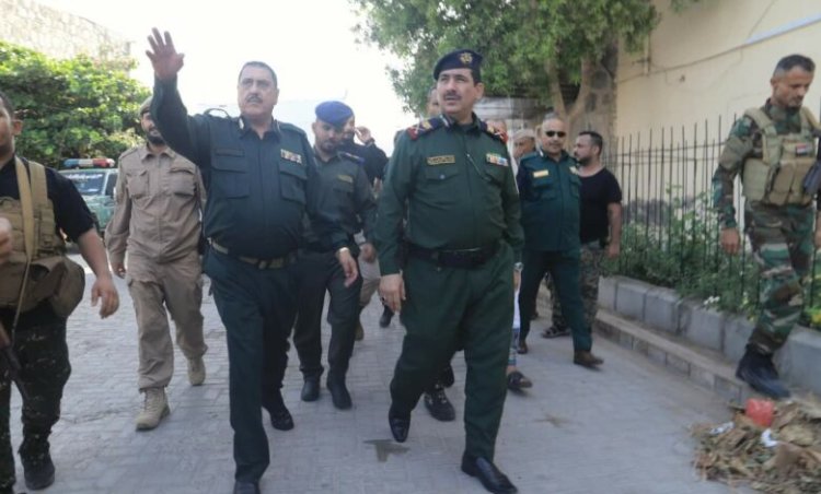 وزير الداخلية يطلع على سير العمل في ادارة شرطة عدن
