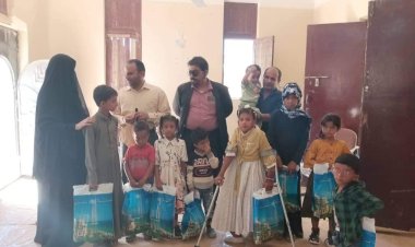 مدير إدارة المرأة والطفل في انتقالي شبوة تتفقد جمعية تأهيل المكفوفين بالمحافظة