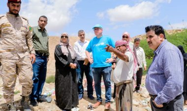 بحضور مدير عام المديرية ومدير عام المؤسسة المحلية للمياه ووفد منظمة اليونيسيف  تدشين مشروع مياه شرب بمديرية غيل باوزير وبتمويل من منظمة اليونيسيف