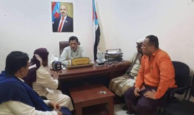 رئيس تنفيذية انتقالي أبين يلتقي مدير مركز ابحاث الكود