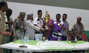 قوةحماية المطار تتوج بطل في بطولة لعبة كرة الطائرة بتغلبه على لواء الاحقاف