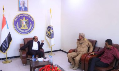 رئيس تنفيذية انتقالي شبوة يلتقي ركن الإمداد والتموين اللواء السابع صاعقة