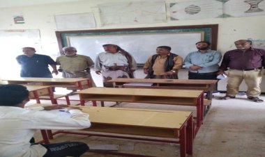 وكيل محافظة شبوة ومدير عام ميفعة يدشنان اختبارات الفصل الدراسي الثاني للعام 2024/2023م في مدارس مديرية ميفعة