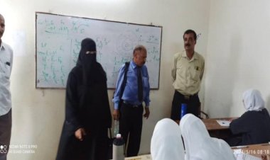 مدير التربية بخور مكسر يتفقد سير الامتحانات بمدرسة نوري الاهلية