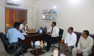 في ظل التعاون والشراكة  المتبادلة  المدير العام لمكتب وزارة التعليم الفني يلتقي بمؤسسة الصندوق الخيري للطلاب المتفوقين