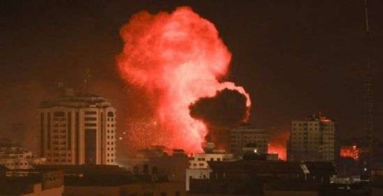 قصف إسرائيلي عنيف على حي الصبرة بغزة