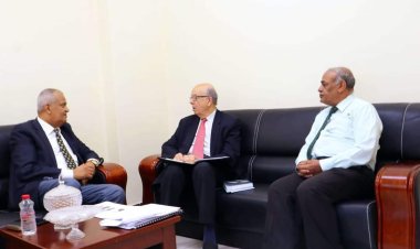 شطارة يلتقي الباحث السياسي الفرنسي جيرارد فيسبير بالعاصمة عدن