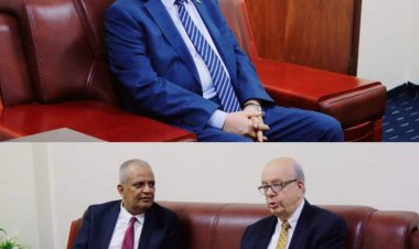 الدكتور الخُبجي يلتقي الباحث السياسي الفرنسي جيرارد فيسبير بالعاصمة عدن