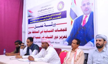 تنفيذية انتقالي المهرة تنظم ورشة عمل لتعزيز دور الشباب في تنمية المجتمع .