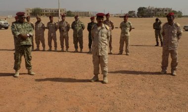 العميد السعيدي والعقيد بانصر يقومان بزيارة عيدية إلى لواء الريان لتهنئة المرابطين بعيد الاضحى المبارك