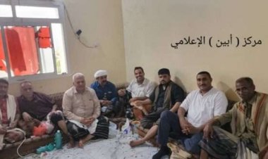 مدير أمن أبين يلتقي أعضاء لجنة مبادرة فتح طريق ثره