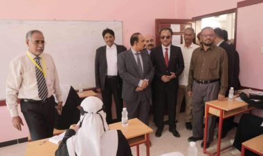 باعوم وبن ماضي يتفقدان سير اختبارات شهادة الثانوية العامة للعام الدراسي الجاري بمدينة المكلا