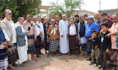 رئيس تنفيذية انتقالي لحج يشارك في تحكيم قبلي ينهي قضية قتل في مديرية حالمين