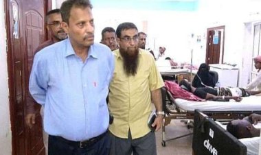 محافظ أبين يتفقد مركز العزل الصحي بمدينة الكود