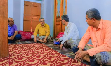 الهيئة المساعدة تطمئن على صحة الأستاذ عبدالله بن حازب