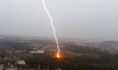 وفاة طفل إثر تعرضه لصاعقة رعدية في إب اليمنية