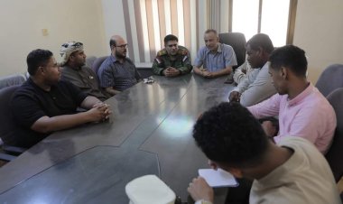 رئيس تنفيذية انتقالي حضرموت يناقش مع مدير عام مديرية بروم ميفع آلية تنسيق العمل المشترك