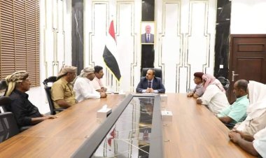 محافظ حضرموت يبحث احتياجات مديرية "غيل بن يمين"