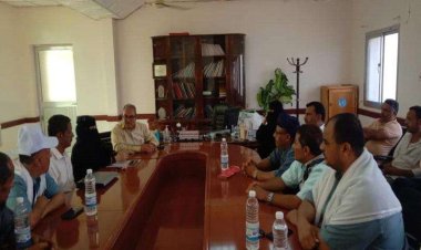 اجتماع تنسيقي لمنسقي التثقيف والإعلام الصحي بلحج للتحضير والإعداد لحملة شلل الأطفال الجولة الثانية