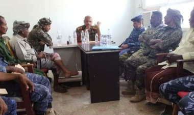 لقاء موسع لمدراء ورؤساء الأجهزة الأمنية بمديريتي حجر ويبعث لمناقشة عدد من الملفات الأمنية