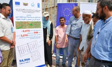 مؤسسة مياه عدن تتسلم موقع مشروع إعادة تأهيل وتوسعة شبكة المياه في مديرية المنصورة بالعاصمة عدن