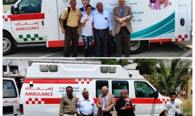 الإمداد يرفد عدن بسيارتي إسعاف