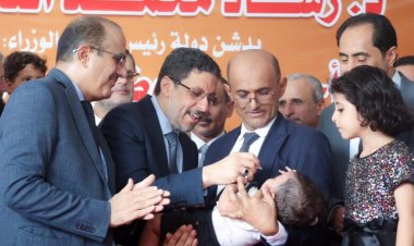 رئيس الوزراء يدشن الجولة الثانية من حملة التحصين الاحترازية ضد شلل الأطفال