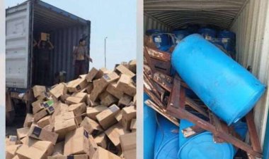 مواصفات ميناء عدن ترفض وتتلف 3400 كرتون من المواد الغذائية