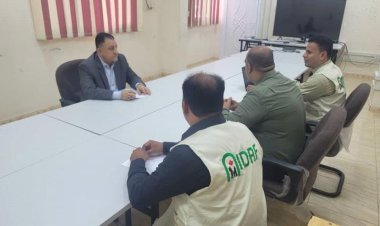 أمين عام محلي أبين يناقش مع فريق جمعية نبراس للتنمية تنفيذ عدد من المشاريع في محافظة أبين