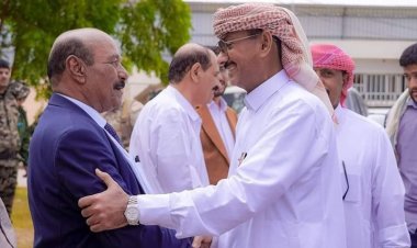 رئيس تنفيذية انتقالي شبوة يشارك في استقبال المحافظ عوض بن الوزير