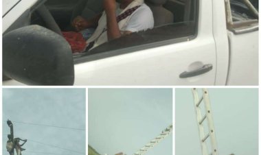 كهرباء أبين طوارئ زنجبار جهود جبارة لإعادة التيار الكهربائي بعد سقوط اسلاك الكهرباء