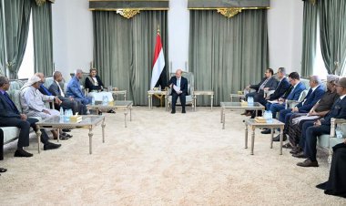 رئيس مجلس القيادة يلتقي ممثلي السلطة القضائية بمحافظة حضرموت