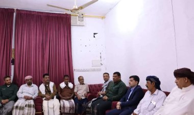 رئيس تنفيذية انتقالي المهرة يستقبل اللجنة المنظمة لمهرجان الألفة بمحافظة حضرموت