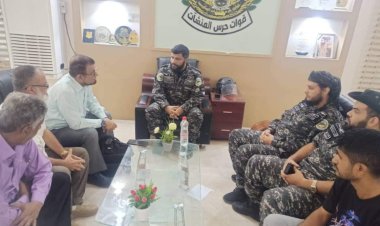 قائد قوات حرس المنشآت وحماية الشخصيات يلتقي مدير مستشفى 22 مايو