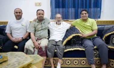 وفد من انتقالي عدن يطمئن على الإعلامي القدير سعيد الرديني