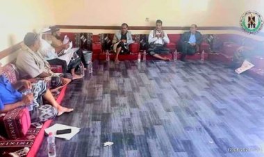 أركان الحزام الأمني يستقبل لجنة معالجة قضايا الثأر في الحد