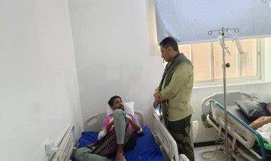 رئيس تنفيذية انتقالي أبين يزور جرحى الهجوم الارهابي في مودية بمشافي العاصمة عدن