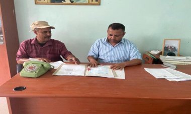 نائب رئيس جامعة لحج لشؤون الطلاب يتفقد سير القبول والتسجيل في كلية طور الباحة الجامعية