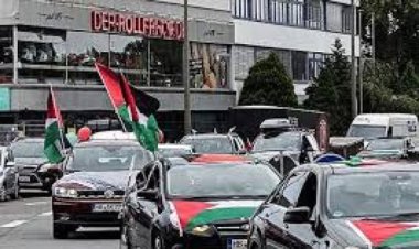 مسيرة حاشدة بألمانيا تندد بجرائم الاحتلال