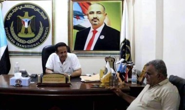 رئيس تنفيذية انتقالي لحج يلتقي مدير عام حبيل جبر