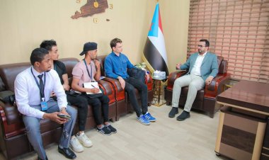 العولقي يستقبل مراسل قناة سي بي سي اذربيجان الدولية