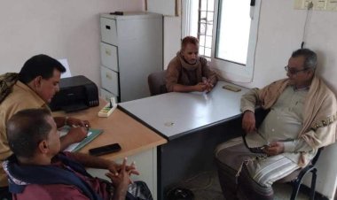 رئيس تنفيذية انتقالي حبيل جبر يطلع على مهام إدارة أمن المديرية