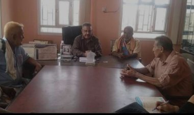 انتقالي تبن يناقش أنشطة مكتب الزراعة والري بالمحافظة