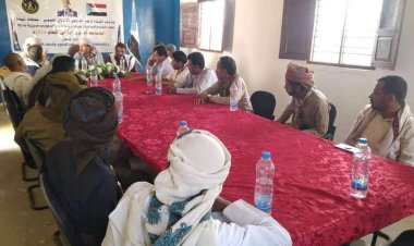 القيادة المحلية لانتقالي مرخة تعقد اجتماعها الموسع للفصل الثاني من العام الجاري