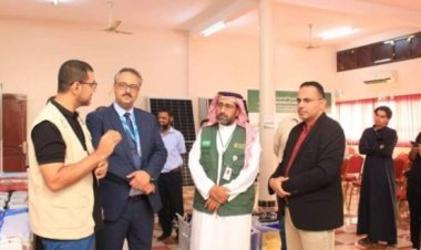 مكتب التعليم الفني والتدريب المهني يستلم أدوات الطاقة الشمسية من مركز الملك سلمان للإغاثة والأعمال الانسانية