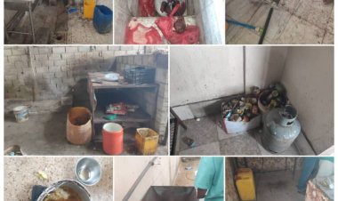 مكتب الأشغال بغيل باوزير يضبط عدد من المطاعم والمصانع مخالفة للاشتراطات الصحية