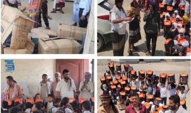 المغربي يدشن مشروع توزيع الحقيبة المدرسية في مديرية الملاح بلحج