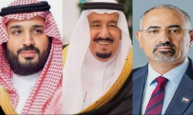 الرئيس الزُبيدي يهنئ خادم الحرمين الشريفين وولي عهده باليوم الوطني السعودي الـ94